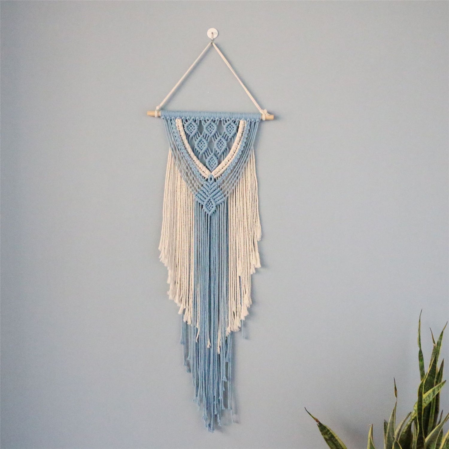 Hand-Woven Cotton Rope Tapestry Wall Decoration