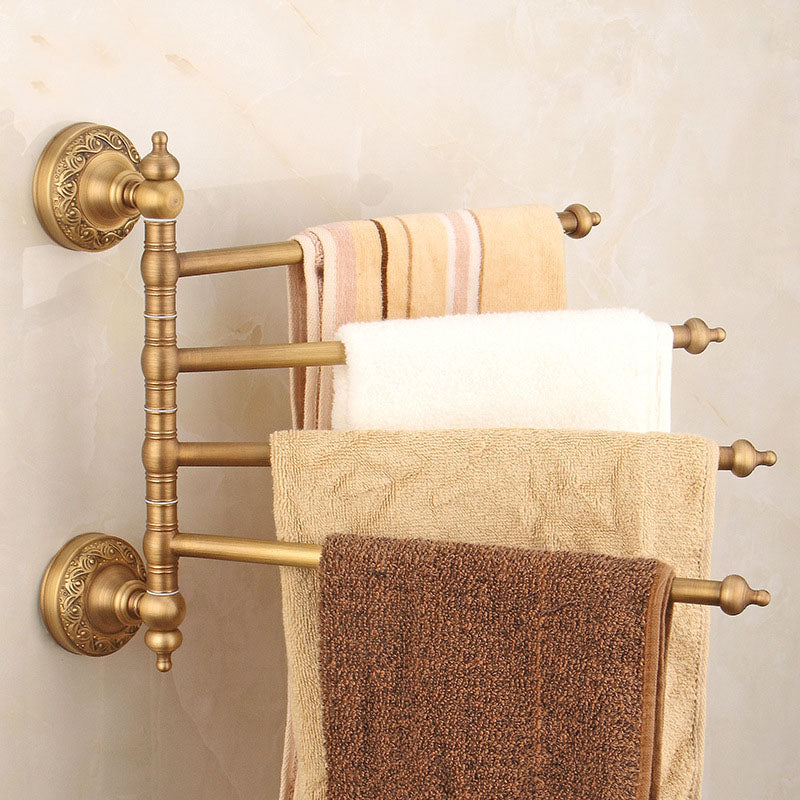 European Retro Antique Bathroom Towel Rack