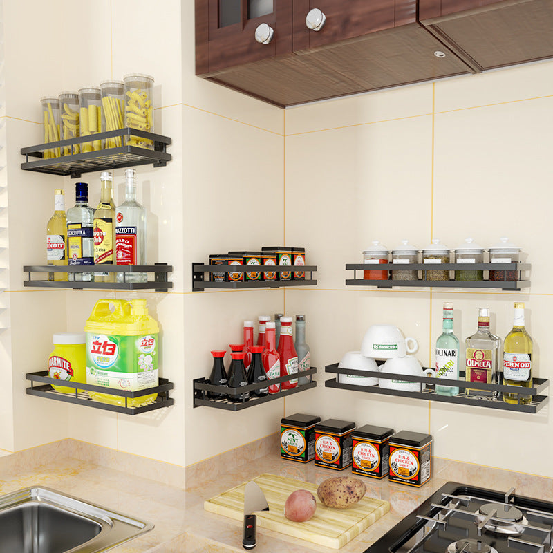 Kitchen storage seasoning rack