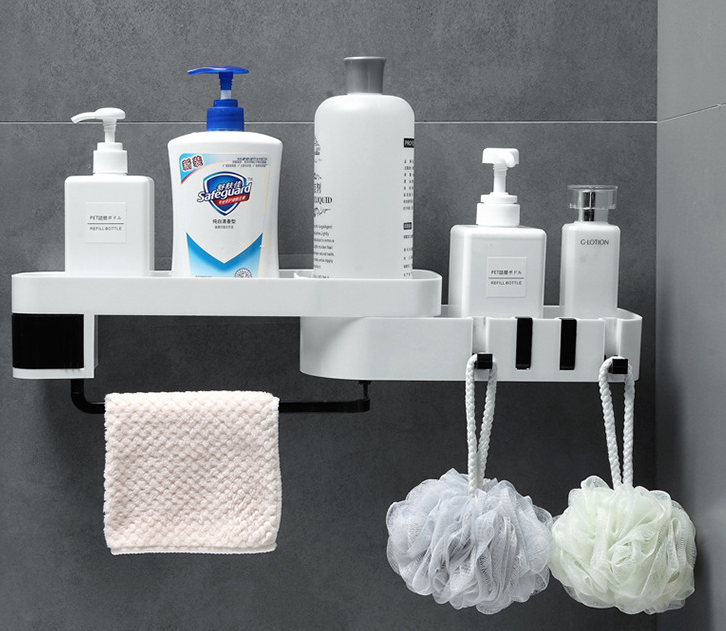 Multifunctional bathroom shelf