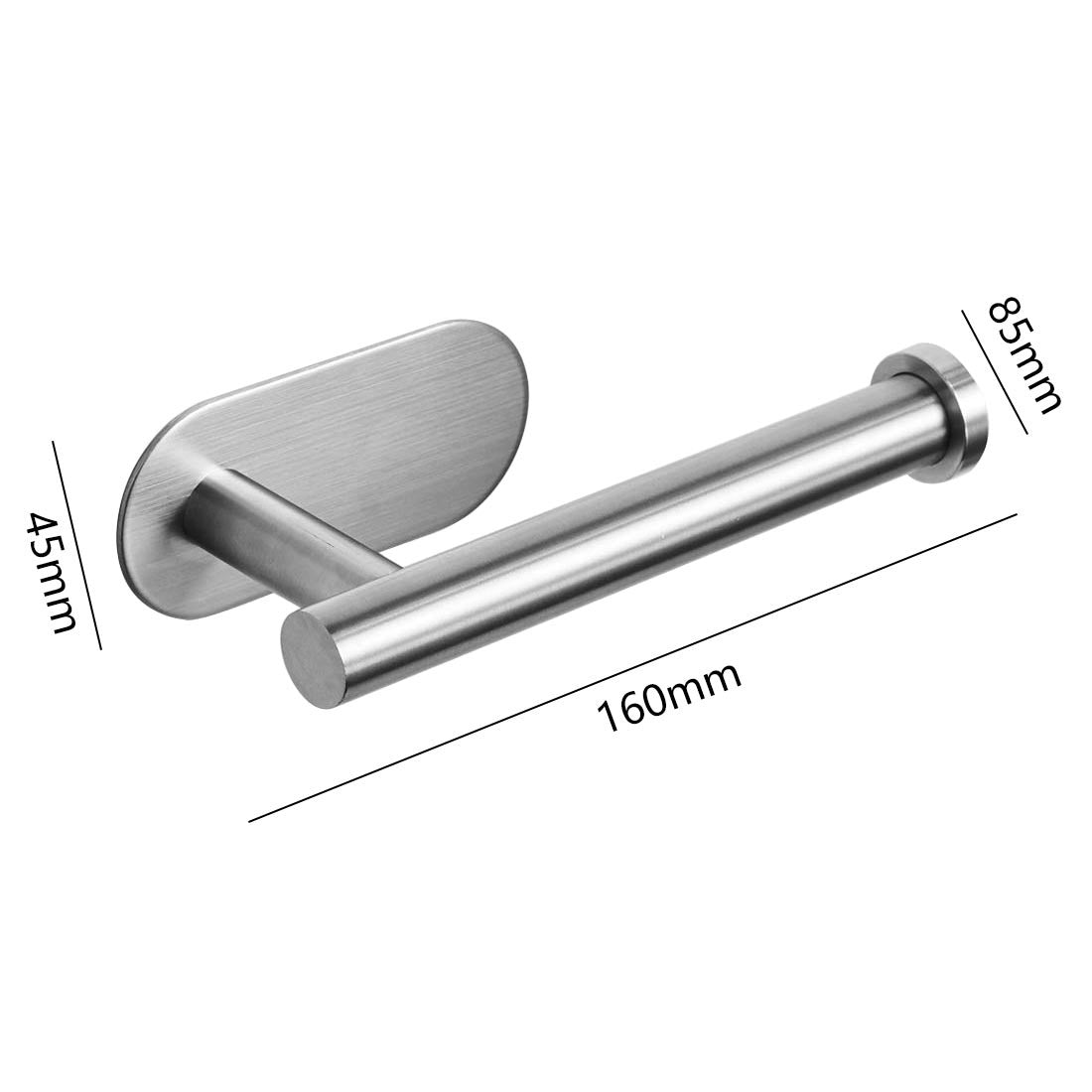 Stainless steel bathroom tissue holder