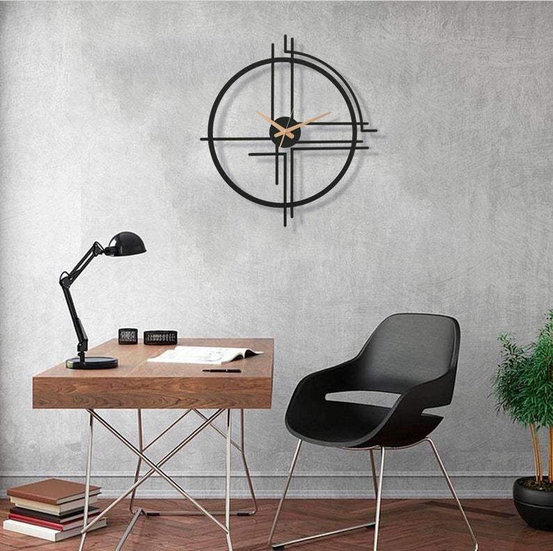 Oversized Simple Geometric Wall Clock