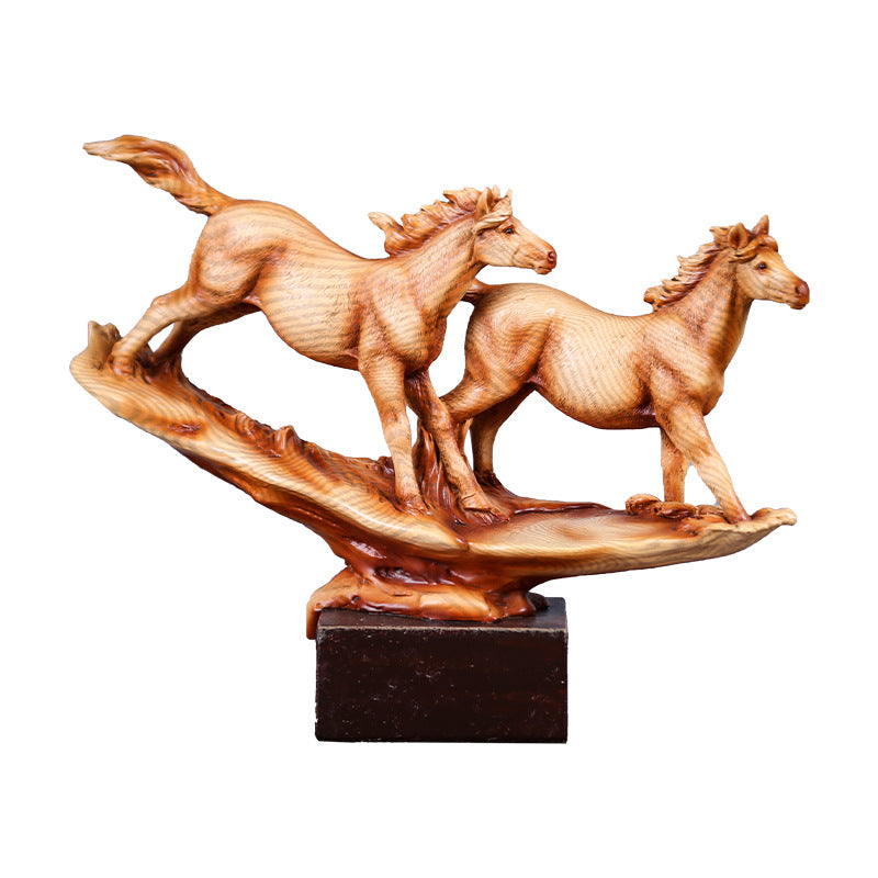 Trongwell Home Decor Bronze Horse Sculpture Statue