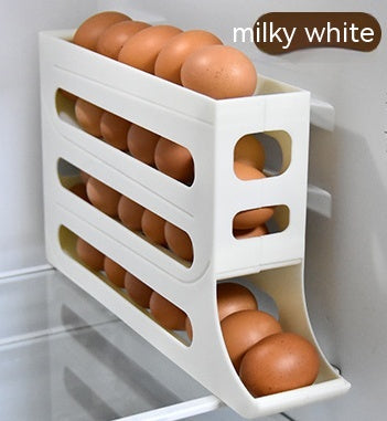 Slide Egg Automatic Storage Box Kitchen Gadgets