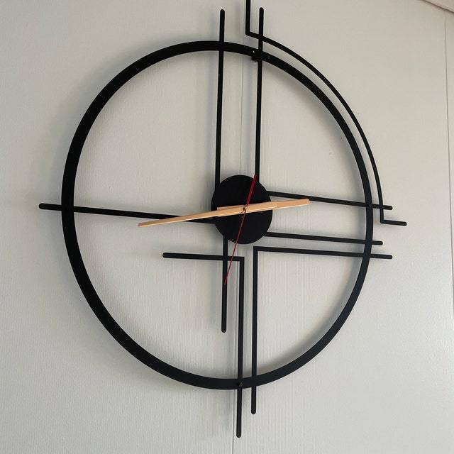 Oversized Simple Geometric Wall Clock