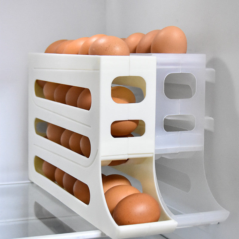 Slide Egg Automatic Storage Box Kitchen Gadgets