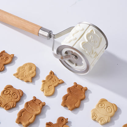 Roller Bucket Cartoon Animal Biscuit Mold Baking