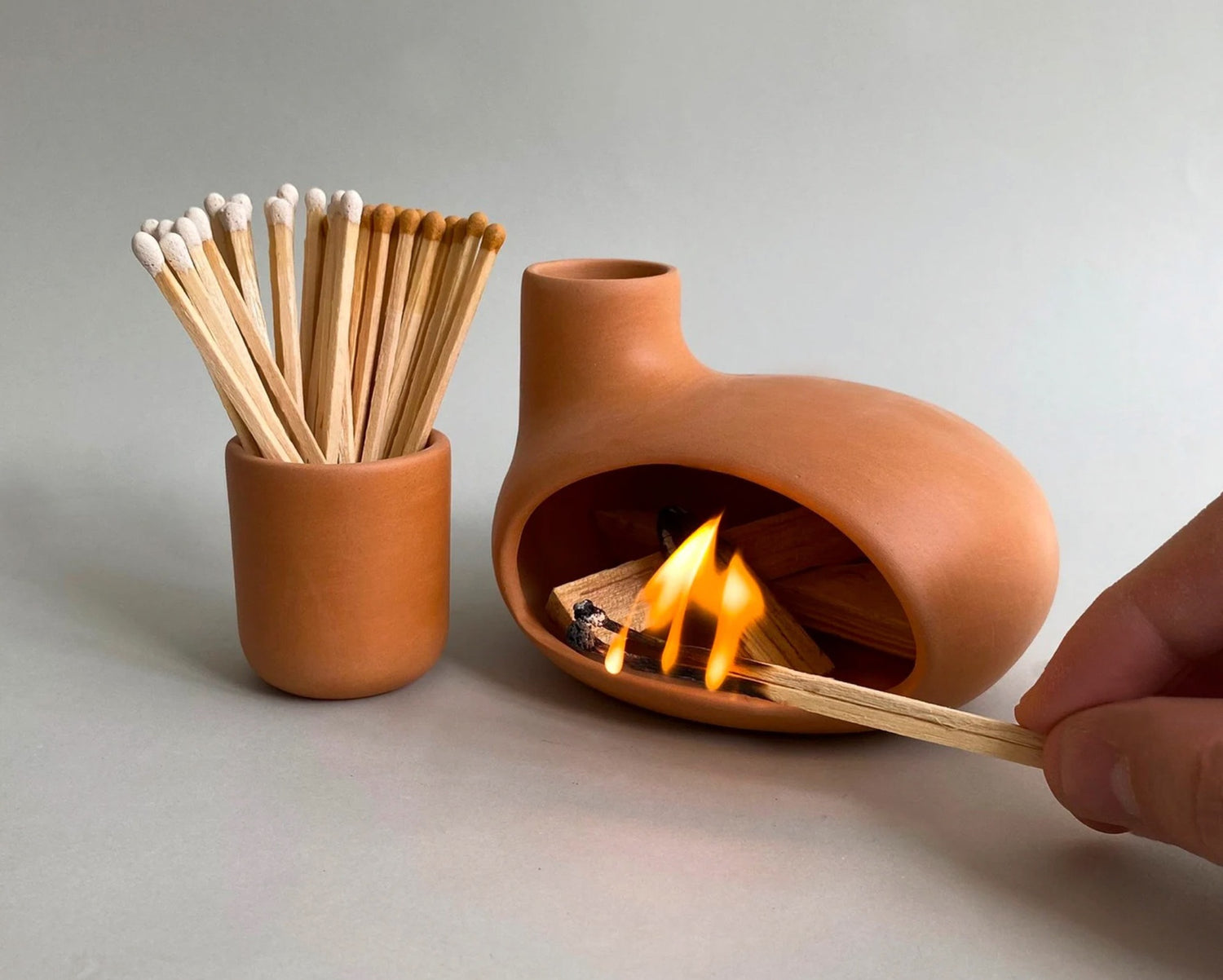 Handmade Modern Ceramic Chimney Incense Burner