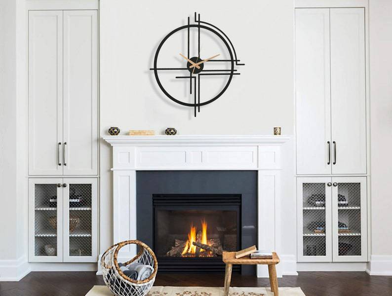 Oversized Simple Geometric Wall Clock